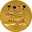 Niue 250 Dollars (Elizabeth II Mickey & Minnie) 1 OZ 9999 FINE GOLD ©DISNEY coin reverse
