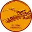 Niue 250 Dollars (Elizabeth II T-65 X-Wing Starfighter) 1 OZ 9999 FINE GOLD © & TM LUCASFILM LTD. T-65 X-WING STARFIGHTER™ coin reverse