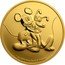 Niue 250 Dollars (Mickey Mouse & Pluto) 1 OZ 9999 FINE GOLD ©DISNEY coin reverse