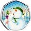 UK 50 Pence The Snowman & The Snowdog. Coloured 2022  BU  coin reverse