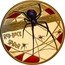 Niue 500 Dollars Red-back Spider 2020  Proof RED-BACK SPIDER coin reverse