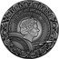 Niue Eighty Dollars Ares 2022 mw Antiqued NIUE ISLAND 2022 ELIZABETH II IRB AG 999 EIGHTY DOLLARS coin obverse