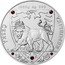Niue 80 Dollars (Elizabeth II Czech Lion - Crystals) 1000G AG 999 ČESKÁ REPUBLIKA coin reverse