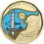 Canada Dollar Alexander Graham Bell. Coloured 2022  Individual circulation coin CANADA DOLLAR ALEXANDER GRAHAM BELL 175 YEARS/ANS coin reverse