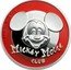 Niue Five Dollars (Mickey Mouse Club) 2 OZ 999 FINE SILVER © DISNEY MICKEY MOUSE CLUB coin reverse