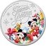 Niue One Dollar (Season's Greetings with Presents) 1/2 OZ 999 FINE SILVER © DISNEY SEASON'S GREETINGS coin reverse
