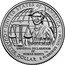 USA Quarter Dollar (Eleanor Roosevelt) UNITED STATES OFAMERICA DE ELEANOR ROOSEVELT UNIVERSAL DECLARATION OF CAC HUMAN RIGHTS QUARTER DOLLAR E PLURIBUS UNUM coin reverse
