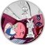 Niue Two Dollars (Alice in the House) 1 OZ 999 FINE SILVER © DISNEY coin reverse