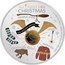 Niue Two Dollars (All I want for Christmas) ALL I WANT FOR CHRISTMAS NIMBUS 2000 THE GOLDEN SNITCH SOCKS WAND CHOCOLATE FROG SWEATER 1 OZ 999 FINE SILVER HARRY POTTER © & TM WBEI. (S20) coin reverse