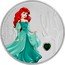 Niue Two Dollars (Ariel. Heart) 1 OZ 999 FINE SILVER © DISNEY coin reverse