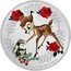 Niue Two Dollars (Bambi & Thumper) 1 OZ 999 FINE SILVER © DISNEY coin reverse