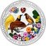 Niue Two Dollars (Birds of Paradise) 1 OZ 999 FINE SILVER LOVE IS PRECIOUS coin reverse