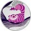 Niue Two Dollars (Cheshire Cat) 1 OZ 999 FINE SILVER © DISNEY coin reverse