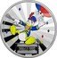 Niue Two Dollars (Elizabeth II Donald Duck) 1 OZ 999 FINE SILVER © DISNEY DONALD DUCK coin reverse