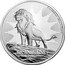 Niue Two Dollars Elizabeth II Lion King 2019  1 OZ 999 FINE SILVER © DISNEY DISNEY'S THE LION KING 25TH ANNIVERSARY coin reverse