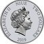Niue Two Dollars Elizabeth II Pluto- Coloured 2019  BU ELIZABETH II NIUE TWO DOLLARS IRB 2019 coin obverse