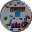 Niue Two Dollars (Elizabeth II Tetris- Coloured) TETRIS TM 1 OZ 999 FINE SILVER TETRIS TM & © TETRIS HOLDING coin reverse