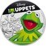 Niue Two Dollars Kermit 2019  Proof DISNEY THE MUPPETS 1 OZ 999 FINE SILVER © DISNEY coin reverse