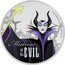 Niue Two Dollars (Maleficent) MISTRESS OF ALL EVIL 1OZ 999 FINE SILVER © DISNEY coin reverse