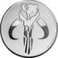 Niue Two Dollars (Mandalorian Mythosaur) 1 OZ 999 FINE SILVER © & TM LUCASFILM LTD coin reverse