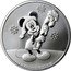 Niue Two Dollars Mickey Christmas 2020  UNC 1 OZ 999 FINE SILVER © DISNEY coin reverse