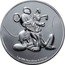 Niue Two Dollars Mickey Mouse & Pluto 2020  BU 1 OZ 999 FINE SILVER © DISNEY coin reverse