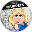 Niue Two Dollars (Miss Piggy) DISNEY THE MUPPETS 1 OZ 999 FINE SILVER © DISNEY coin reverse
