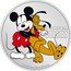 Niue Two Dollars (Original Buddies) ORIGINAL BUDDIES 1 OZ 999 FINE SILVER © DISNEY coin reverse