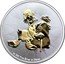Niue Two Dollars (Scrooge McDuck. Gilt) 1 OZ 999 FINE SILVER © DISNEY coin reverse