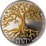 Niue Two Dollars (Tree of Life. Gold Plating) YOU SHALL KNOW THE TRUTH יהוה ONE TROY OUNCE .9999 FINE SILVER coin reverse