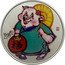 Niue Two Dollars (Year of the Pig - Elizabeth II)  coin reverse