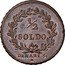 Italy 1/2 Soldo Napoleon Coinage Pattern 1804  KM# Pn15 1/2 SOLDO DENARI 5. M coin reverse