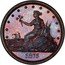 USA 1/5 of a Dollar Liberty at Seashore Pattern 1875  LIBERTY 1875 coin obverse
