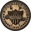 USA 1 Cent Token Pattern with Shield. Magnetic 1896  E PLURIBUS UNUM LIBERTY 1896 coin obverse
