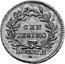 Italy Centesimo Napoleon Coinage Pattern 1804M KM# Pn14 CENTESIMO DENARI 2 M coin reverse