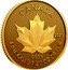 Canada 1 Dollar Maple leaf 2023 in set 2023 CANADA 9999 FINE GOLD 1/20 OZ OR PUR. coin reverse