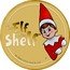 Tuvalu 1 Dollar (The Elf on the Shelf) THE ELF ON THE SHELF® P © 2022 CCA AND B, LLC coin reverse