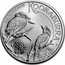 Australia 1 Dollar Two Kookaburras 2023 P BU 2023 1 OZ 9999 SILVER KOOKABURRA P WR coin reverse