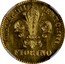 Italy Fiorino Leopoldo II Pattern 1843  2 pieces known QUATTRINI CENTO. 1843. FIORINO coin reverse