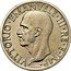 Italy 1 Lira (Vittorio Emanuele III Trial strike) KM# Pr61 VITTORIO.EMANUELE.III.RE.E.IMP. G.ROMAGNOLI coin obverse