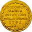 Italy 1 Osella (Lodovico Manin) X# A391 LUDOVICI MANIIN PRINCIPIS MUNUS AN.VIII 1796 coin reverse