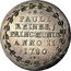 Italy 1 Osella Paolo Renier. Pro deo et patria. 1780 RB X# 355 PAULI REINERJ PRINC MUNUS ANNO II 1780 coin reverse