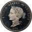 USA 10 Dollars Token with Rope Pattern 1874  UNITED STATES OF AMERICA 1874 coin obverse
