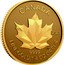 Canada 10 Dollars Maple leaf 2023 in set CM 2023 CANADA 9999 FINE GOLD 1/4 OZ OR PUR coin reverse