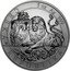 Niue 10 Dollars (Queen Elizabeth II - Czech Lion) 5 OZ AG 999 ČESKÁ REPUBLIKA coin reverse