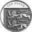 UK Ten Pence Queen Elizabeth II Memorial with Privy Mark 2022 26/22 TEN PENCE MD coin reverse