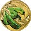 Niue 100 Dollars (Green Tree Python) GREEN TREE PYTHON coin reverse
