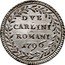 Italy 2 Carlini (Pius VI Coinage) KM# 1215a DVE CARLINI ROMANI 1796 coin reverse