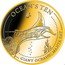 Niue 2 Dollars 50 Cents (Ocean's Ten. Giant Oceanic Manta Ray) OCEAN'S TEN GIANT OCEANIC MANTA RAY coin reverse