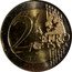 Netherlands 2 Euro (Colored orange red and blue) 2 EURO coin reverse